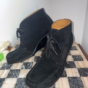 VTG Michael Kors Suede leather wedge boots with laces 7.5 women’s cowboy style